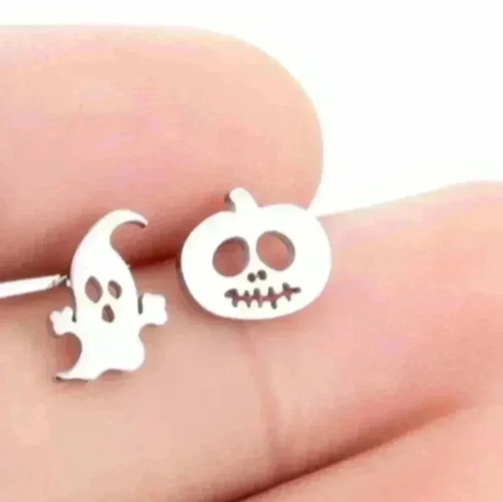 Ghost Pumpkin Hot Stainless Steel Earring Halloween